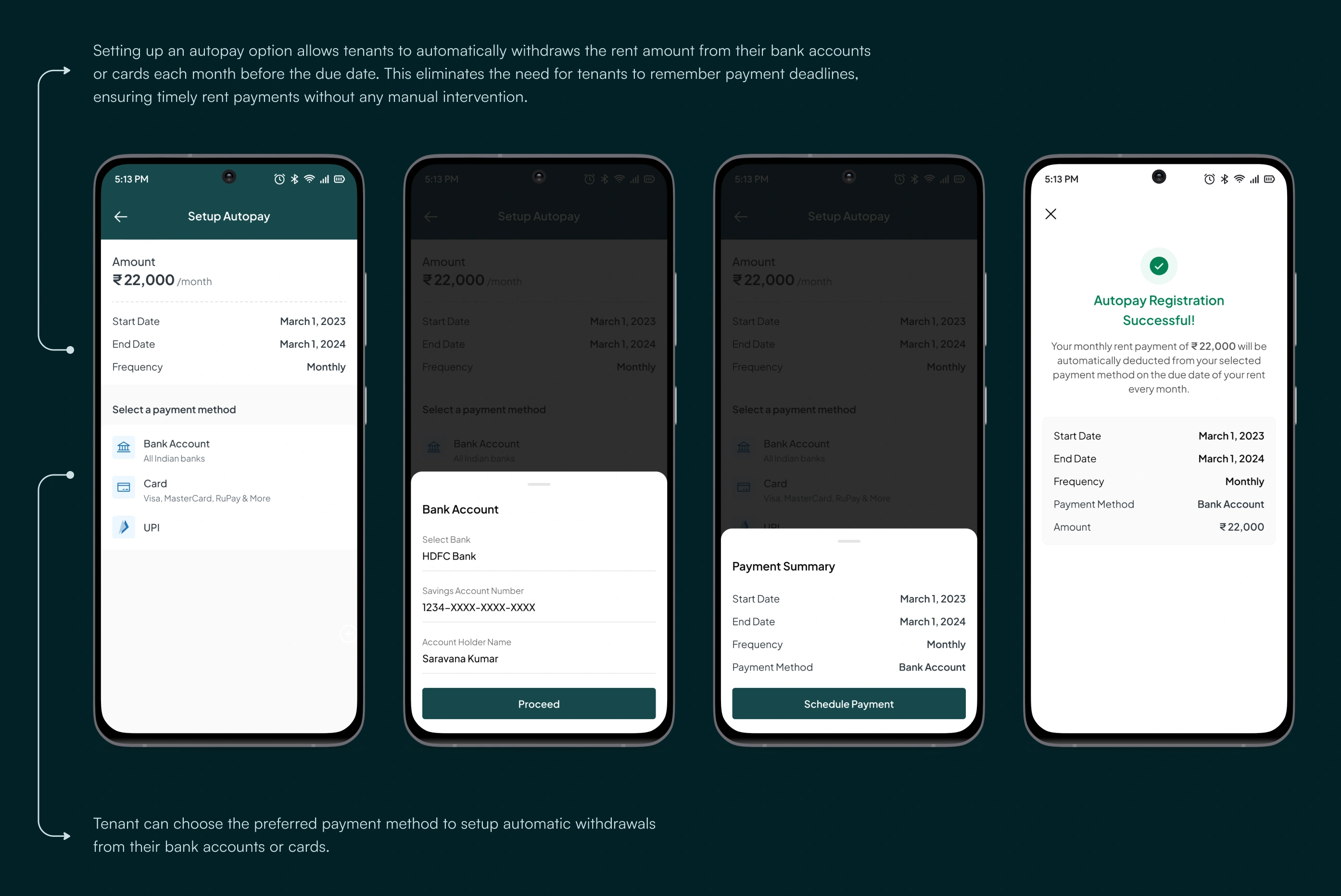 Autopay setup